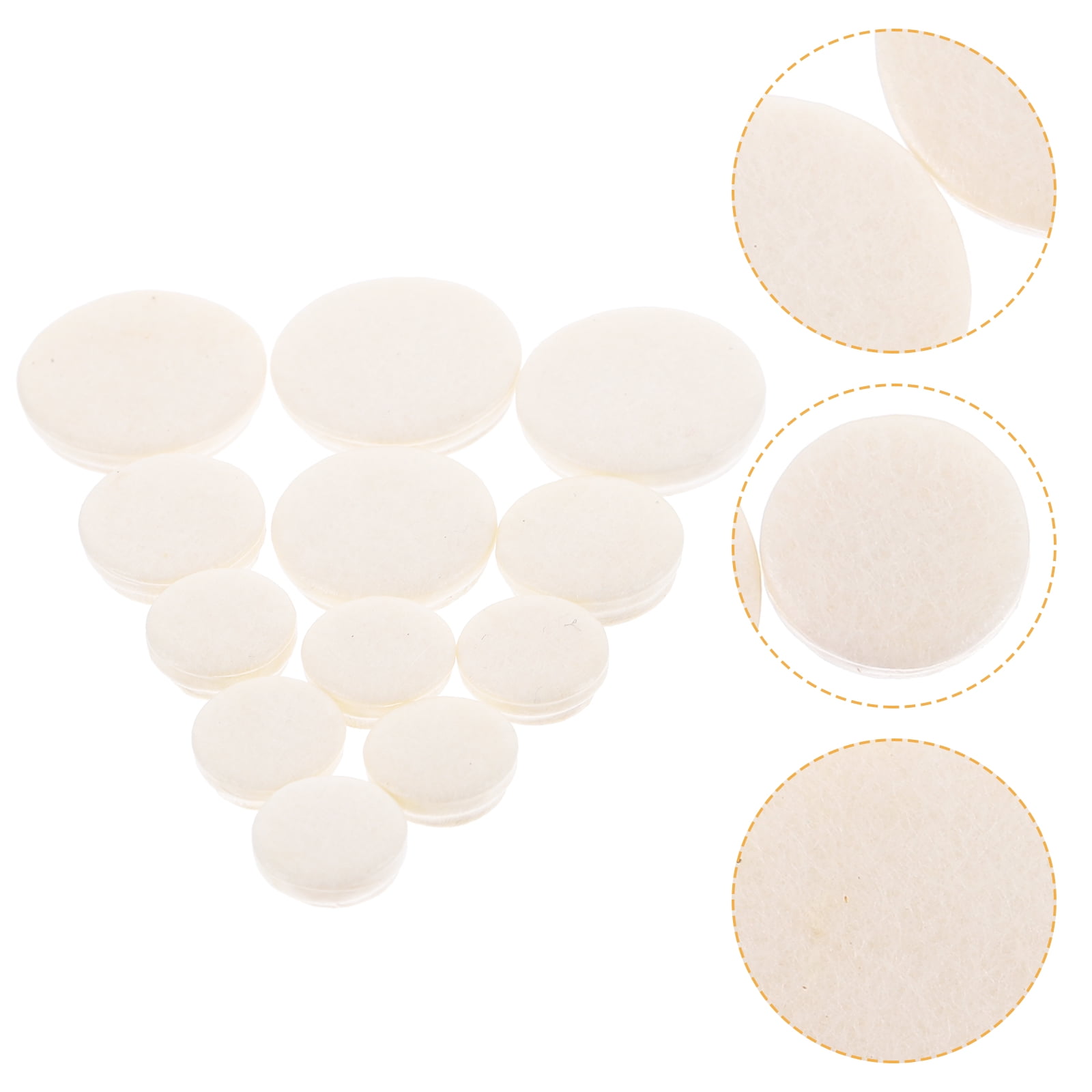 17 Pcs Kit Accessories Woodwind Pads Thumb White
