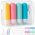 thumbnail image 1 of 17 Pcs Travel Bottles Set, Leak Proof Refillable for Toiletries, Conditioner, Shampoo, Lotion & Body Wash Accessories, Travel Essentials Silicone Toiletry Bottles (Multicolor), 1 of 7