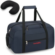 17" Personal Item Underseat Duffel Bag W Pillow for United Airlines (Navy)