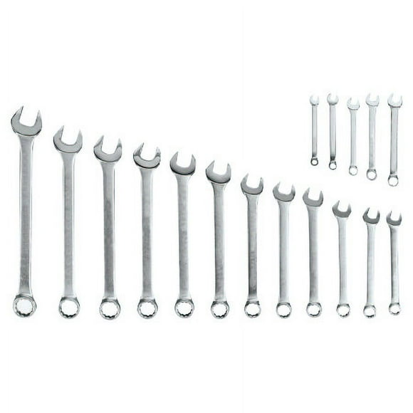 17 Piece Combination Wrench Sets, 12 Points, Inch