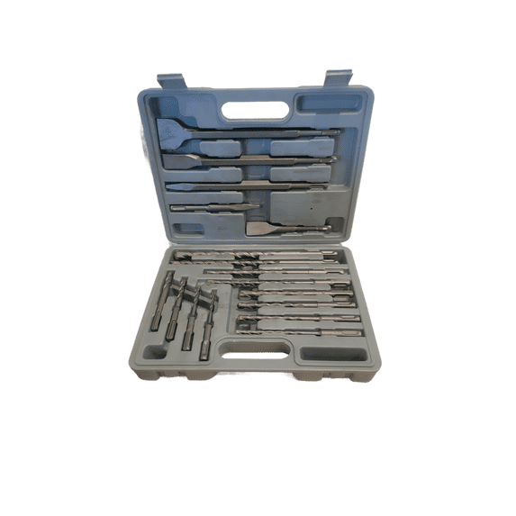 17 Piece Multi Hammer Drill And Chisel Bit Tool Set SDS Hand Drill Bits Alloy Steel