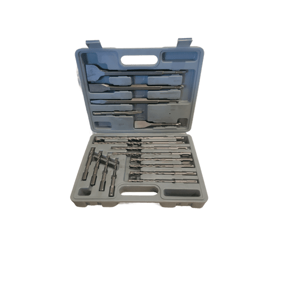 17 Piece Multi Hammer Drill And Chisel Bit Tool Set SDS Hand Drill Bits Alloy Steel