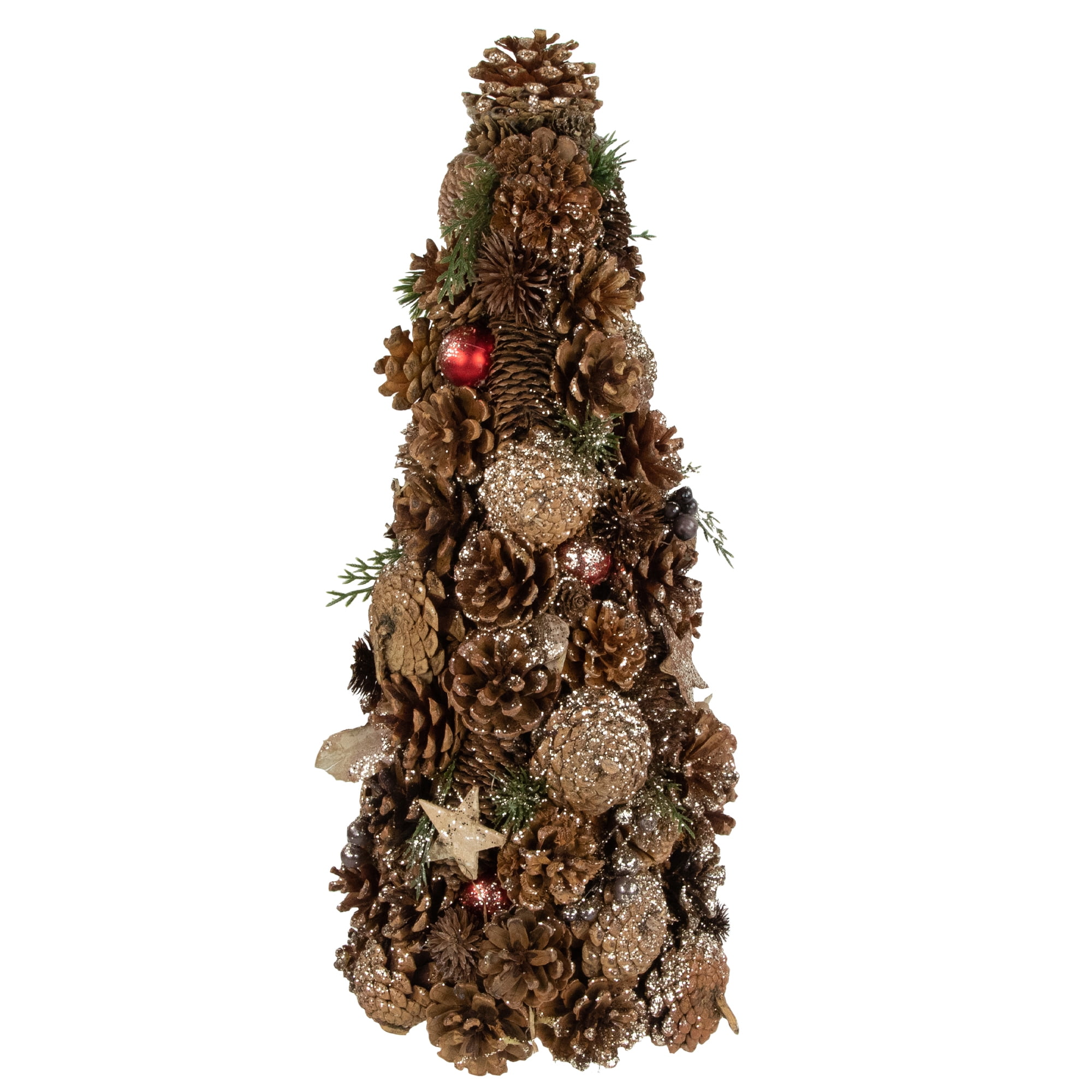 Festive Pinecone & Berry 20" Christmas Tabletop Centerpiece