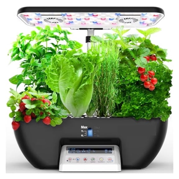 17-Pod Smart Hydroponic Garden with 10L Water Tank & 102W LED Grow Light