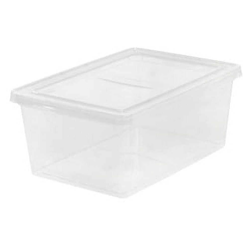 Snap-Tight Clear Plastic 4.3 Gal Stackable Laboratory Storage Box