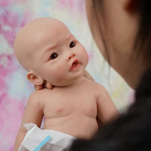 17-Inch Full Silicone Reborn Baby Doll – Realistic Newborn Girl Doll, Soft & Poseable, For Collectors