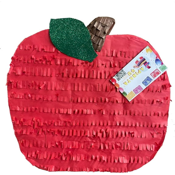 17" Red Apple Pinata Great for Princess Themed Birthday Party Teachers Day, Snow Princess Back to Shcool Red Apple