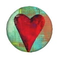 thumbnail image 1 of 17'' Red Watercolor Love Tire Cover, Universal Spare Wheel Covers, Dust-Proof, Water-Proof, Sun-Proof and Corrosion-Proof, 1 of 9