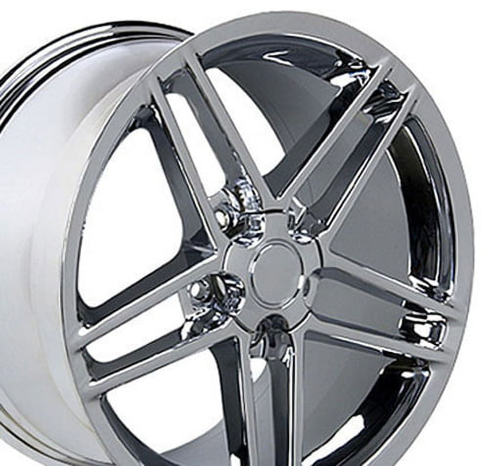 17" Replica Wheel CV07A Fits Corvette C6 Z06 Rim 17x9.5 Chrome Wheel