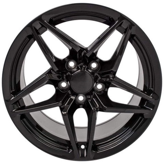 17" Replica Wheel CV31 Fits Corvette - C7 ZR1 Rim 17x11 Black Wheel