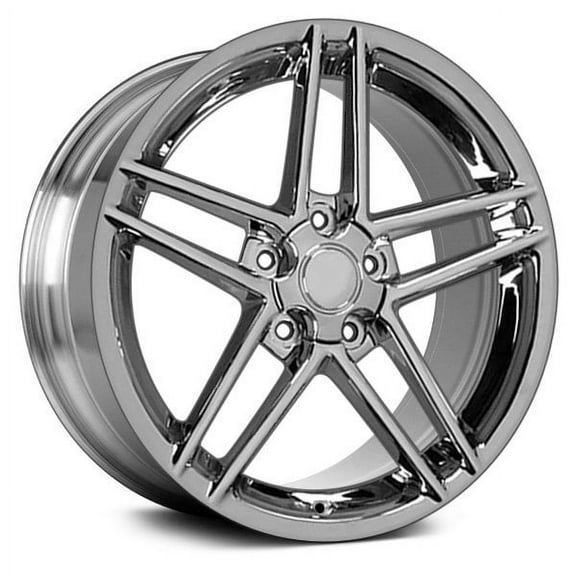 17" Rim fits 1997-2004 Chevrolet Corvette C6 Z06 Style Chrome 17x9.5 Wheel