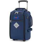 BOARDINGBLUE 17" Rolling Personal Item Under Seat Duffel for United Airlines