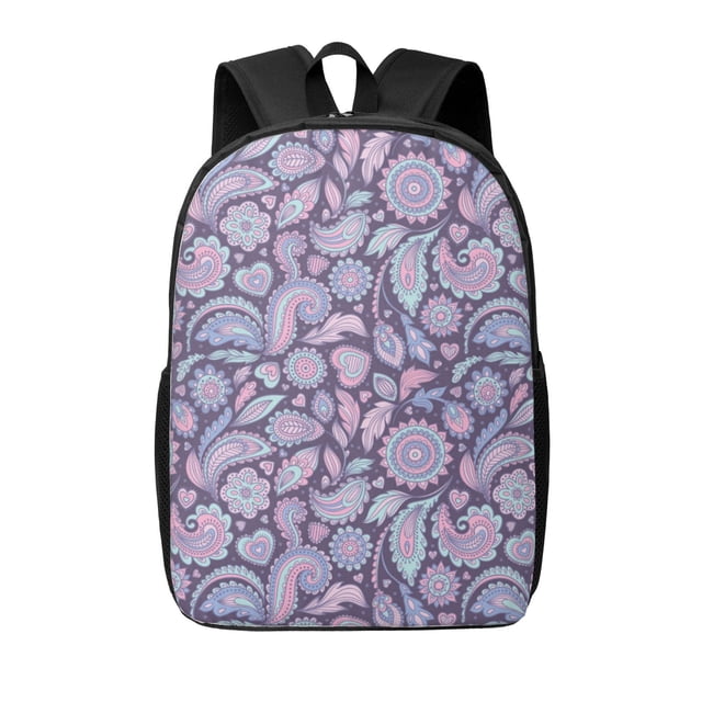 17" School Backpack for Girls Boys Paisley Print No.J91 Travel Laptop