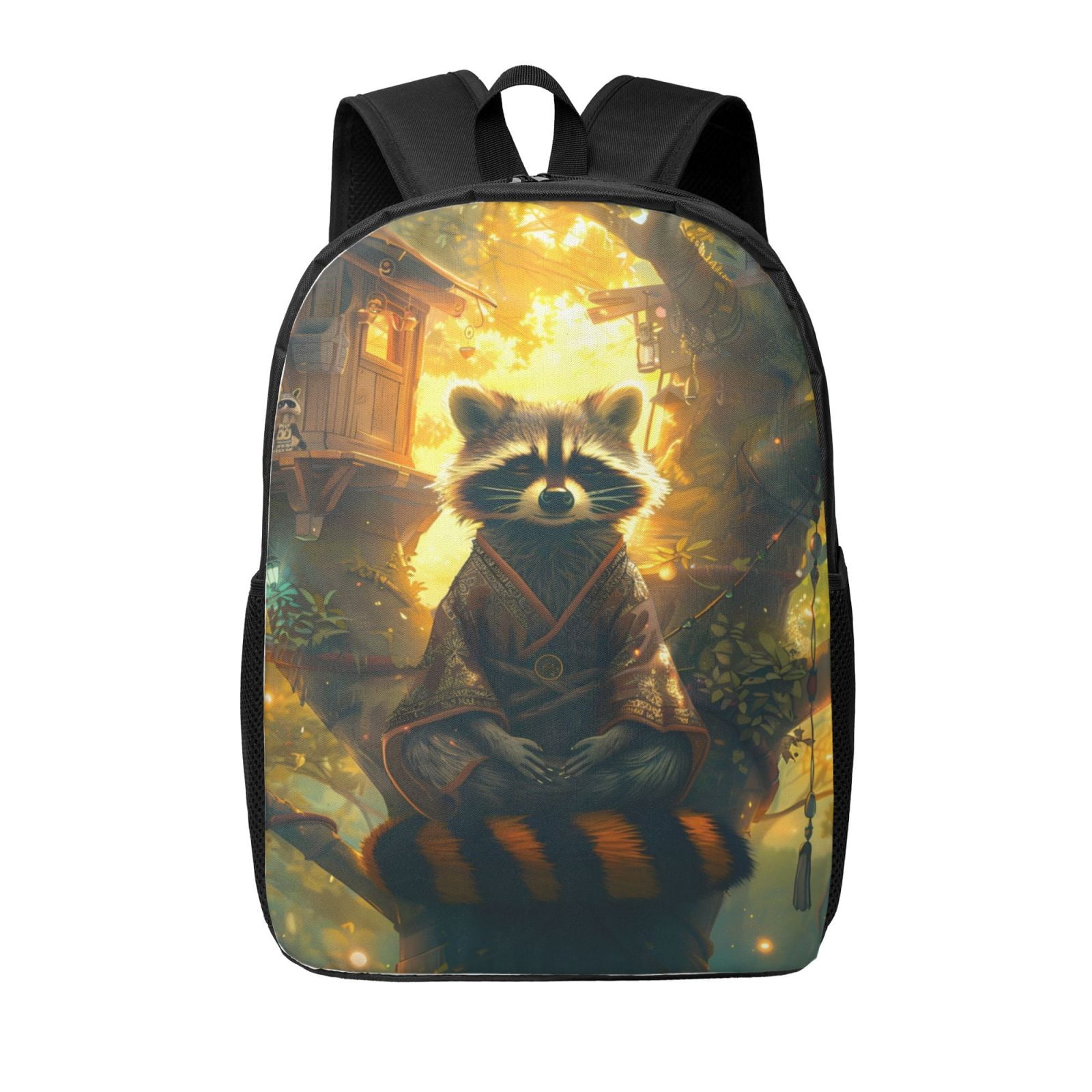 School Backpack Raccoon 17