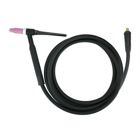 17 Series - 150 Amp - Air Cooled - TIG Torch - 12.5 feet 1-Piece Cable - INLINE Gas Dinse 10-25 Connector - (Welders with Gas Solenoid)