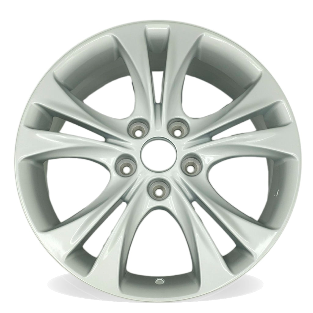 New 18" Silver Alloy Wheel Rim For 2011-2013 Hyundai Sonata - Direct Replacement, 5-Lug, Hyper Silver Finish