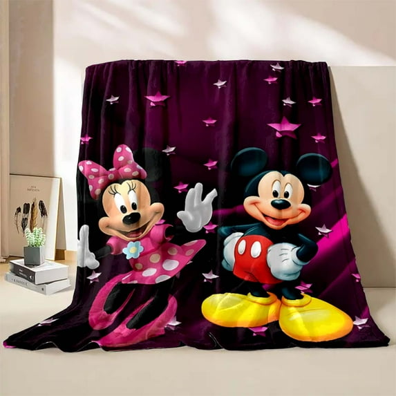 17 Style Miccekey Minnie Flannel Blanket Lovers Throw Office Thick Blanket Warm Home Sofa Decor Unisex Kids Boy Girl Gift