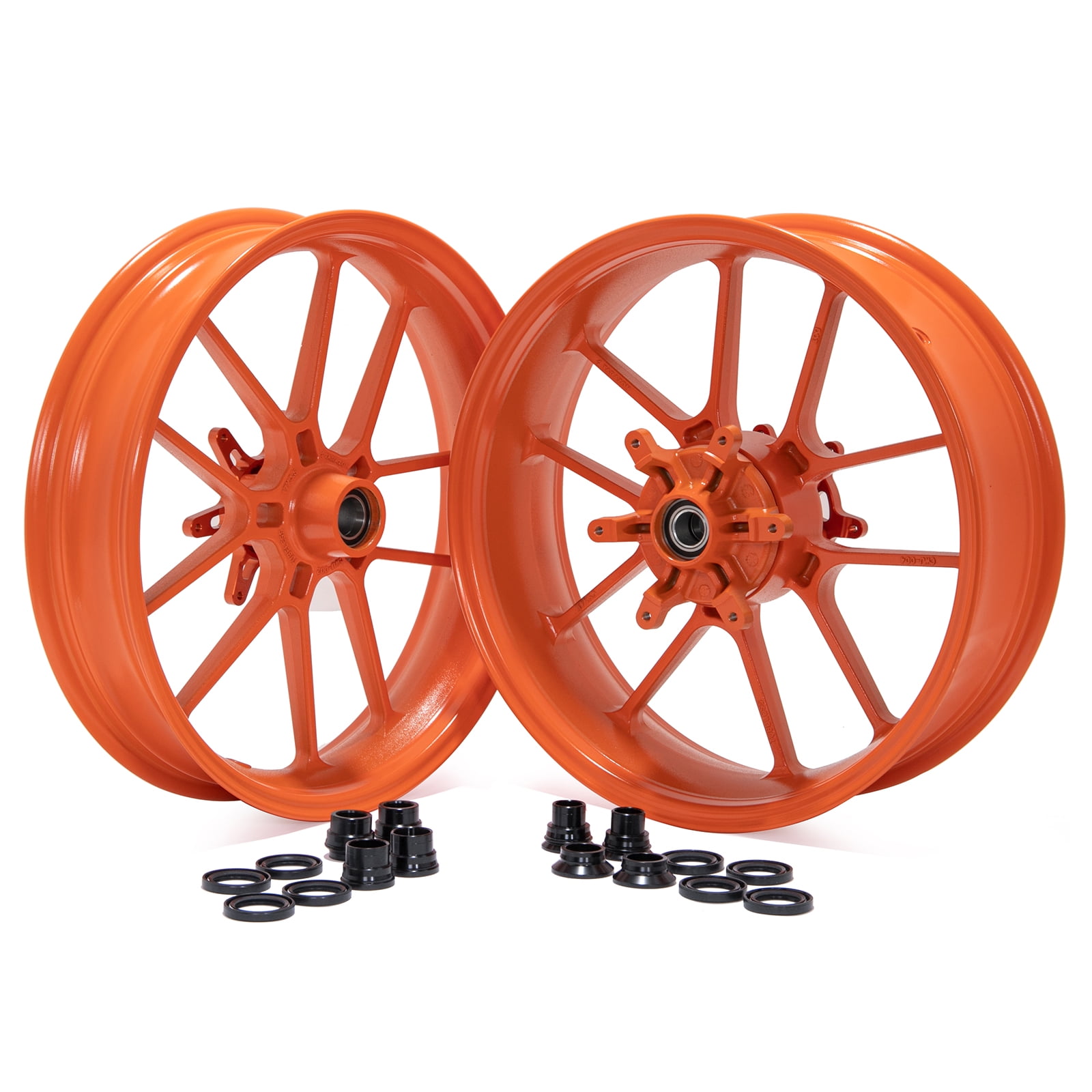 17" Supermoto Front Rear Cast Wheels Rim Tubeless for Gas Gas 125-450cc 2021-up