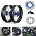 thumbnail image 1 of 17" Supermoto Wheels Rims Hub Set Rotors for Yamaha YZ250F YZ450F 2014-2019, 1 of 7