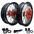 thumbnail image 1 of 17" Supermoto Wheels Rims Rotors for EXC SX SXF EXC-F XC XC-W SXS 125-540 690 Enduro R, 1 of 7