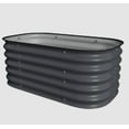 thumbnail image 1 of 17" Tall, 2 In 1 Modular Galvanized Metal Raised Garden Bed, 1 of 5