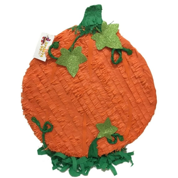17" Tall Fall Theme Pumpkin Pinata Orance Color Great for Gender Reveal Fall Party Halloween Decoration 1st 2nd 3rd Bday