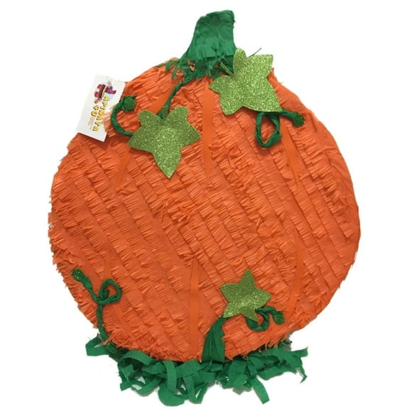 17" Tall Fall Theme Pumpkin Pinata Orance Color Great for Gender Reveal Fall Party Halloween Decoration 1st 2nd 3rd Bday