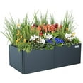 thumbnail image 1 of 17" Tall Modern 27" x 53" Metal Raised Garden Bed, 1 of 9