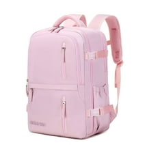 17" Travel Backpack Carry-on Laptop Backpack Overnight Bag Weekender Bag Casual Daypack for Women Men College - Pink