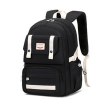 17" Travel Backpack Carry On Laptop Backpack Overnight Bag Weekender Bag Casual Daypack for Women Men College - Black