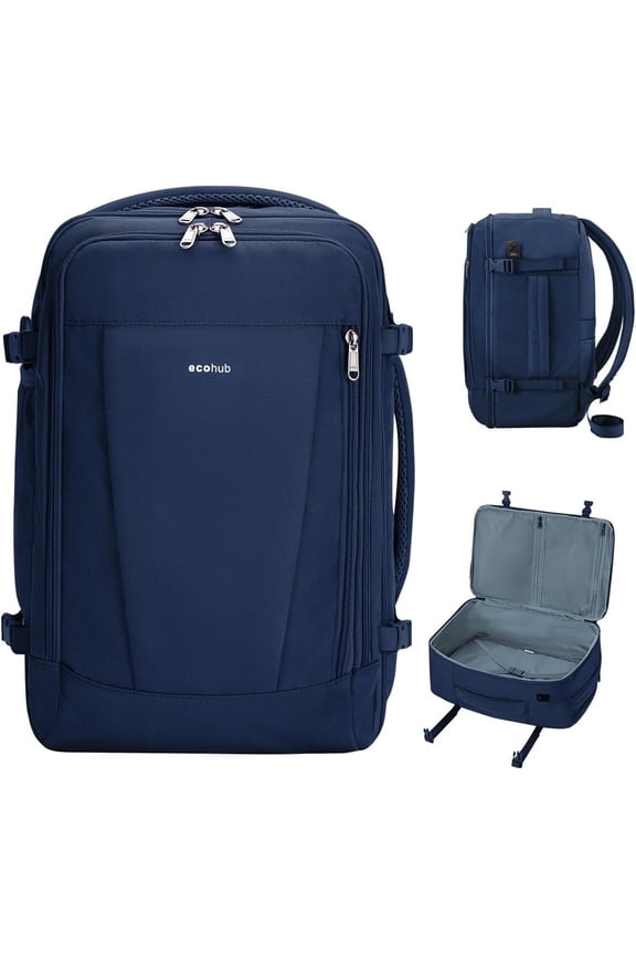 Travel Personal Item Backpack with Multiple Compartments Airline Approved Luggage Bag 25L Lightweight College Business Weekender Bag for Men & Women