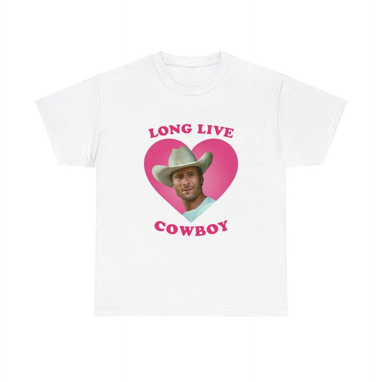 17USTEE UNISEX TSHIRT Long Live Cowboy Glen Powell as Tyler Owens