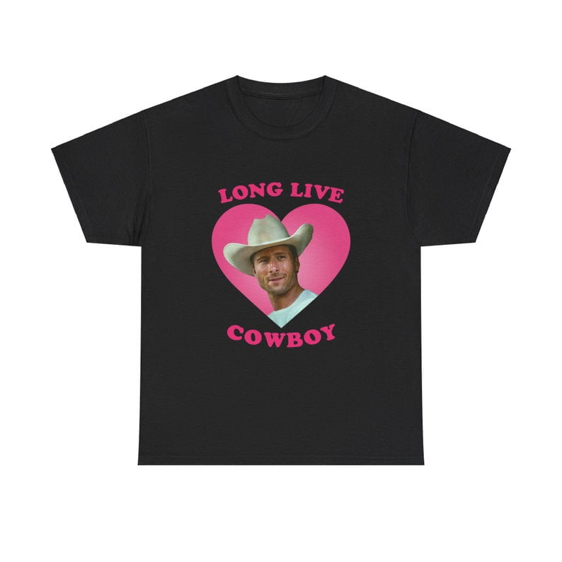 17USTEE UNISEX TSHIRT Long Live Cowboy Glen Powell as Tyler Owens