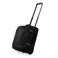 thumbnail image 1 of 17" Underseat Carry On Luggage Airplane Approved,Water Resistant Softside Rolling Suitcase Lightweight Personal Item Travel Bag,Black - TA069, 1 of 9