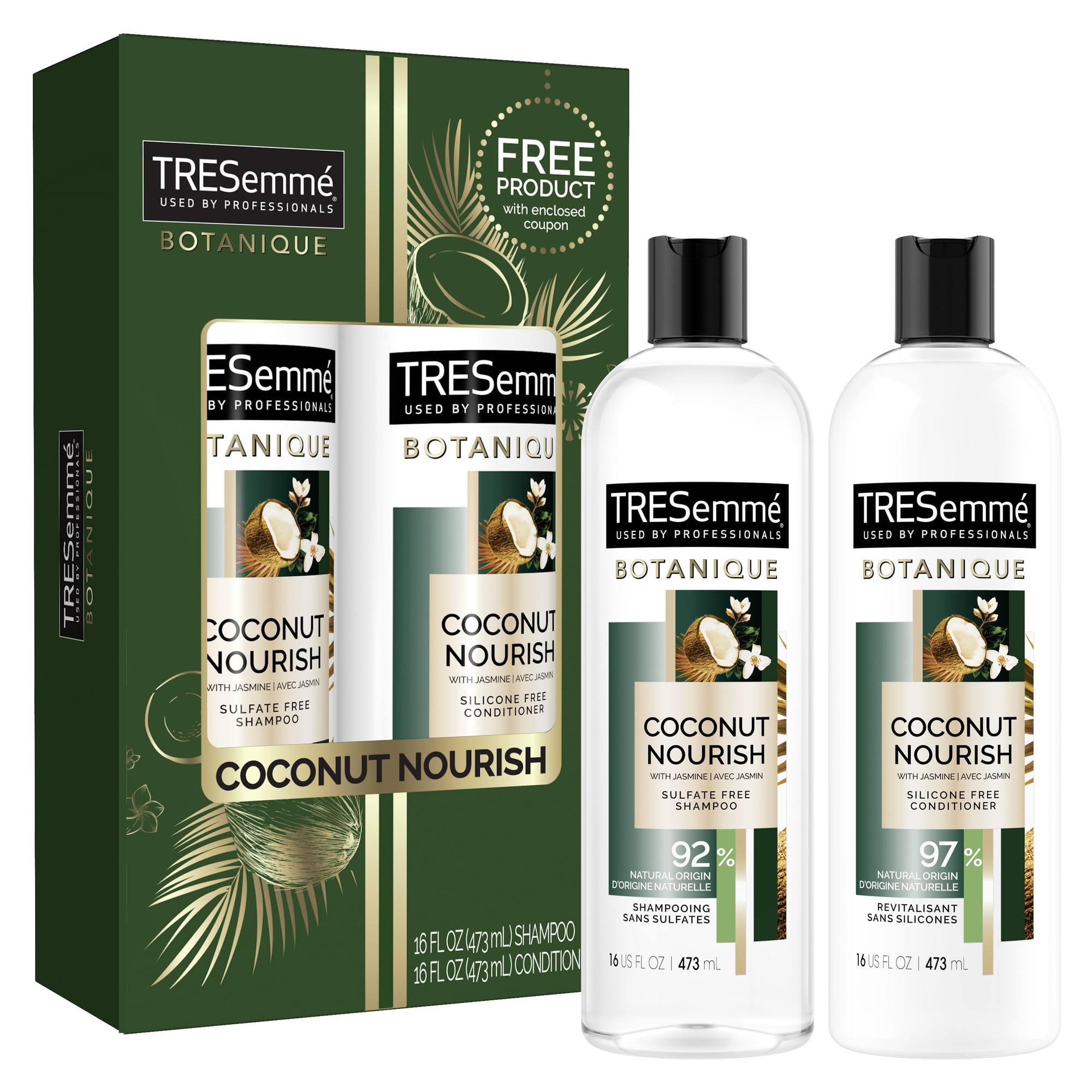 17 Value) Tresemme Botanique Coconut Nourish Holiday Gift Set (Shampoo &  Conditioner) 2 Ct