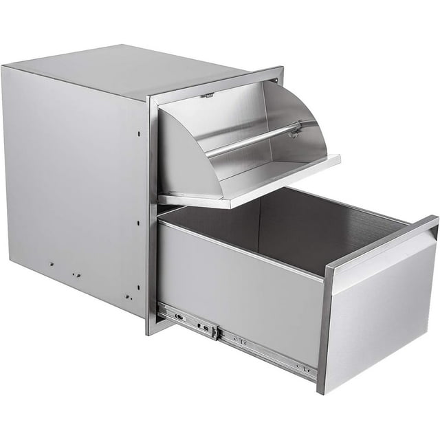 17" W Outdoor Kitchen Single Drawer w/Paper Towel Holder Combo Works