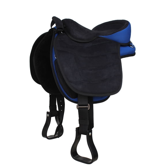 17" Western Horse Bareback Treeless Saddle Pleasure Trail Riding 49101RB