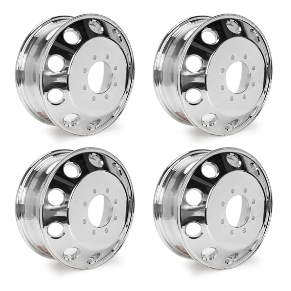 17" Wheel Rim 17x6-inch 8-Lug for 2011-2018 Dodge Ram 3500 Dually, Polished Front Alloy Replacement Rim, 4 Count