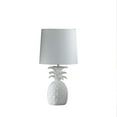 thumbnail image 1 of 17â€ White Sculptural Pineapple Table Lamp, 1 of 4