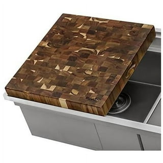 Square SQ End Grain Cutting Board by Larch Wood