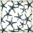 thumbnail image 1 of 17" X 17" Navy And White Zippered Polyester Coastal Throw Pillow Cover, 1 of 5