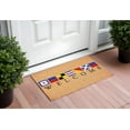 thumbnail image 1 of 17" X 29" Natural Blue and Red Coir Nautical Flag Welcome Outdoor Door Mat, 1 of 3