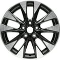 thumbnail image 1 of 17 X 6.5 New Aluminum Alloy Wheel Replica, Machined Dark Bluish Charcoal Metallic, Fits 2016-2019 Nissan Sentra, 1 of 1