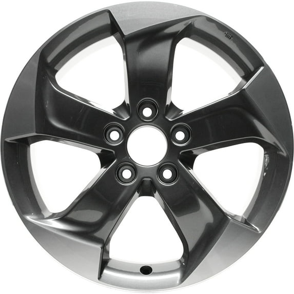 17 X 7.5 Reconditioned OEM Aluminum Alloy Wheel, Machined Dark Charcoal, Fits 2018-2019 Honda HRV