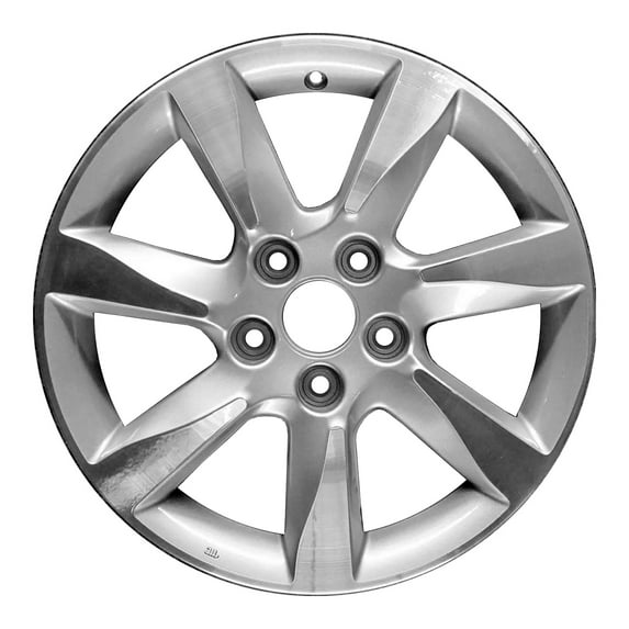 17 X 8 Reconditioned OEM Aluminum Alloy Wheel, Sparkle Silver Textured Machined, Fits 2012-2014 Acura TL