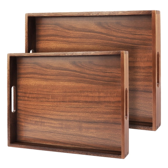 17 X12 Inch Large Wood Serving Tray