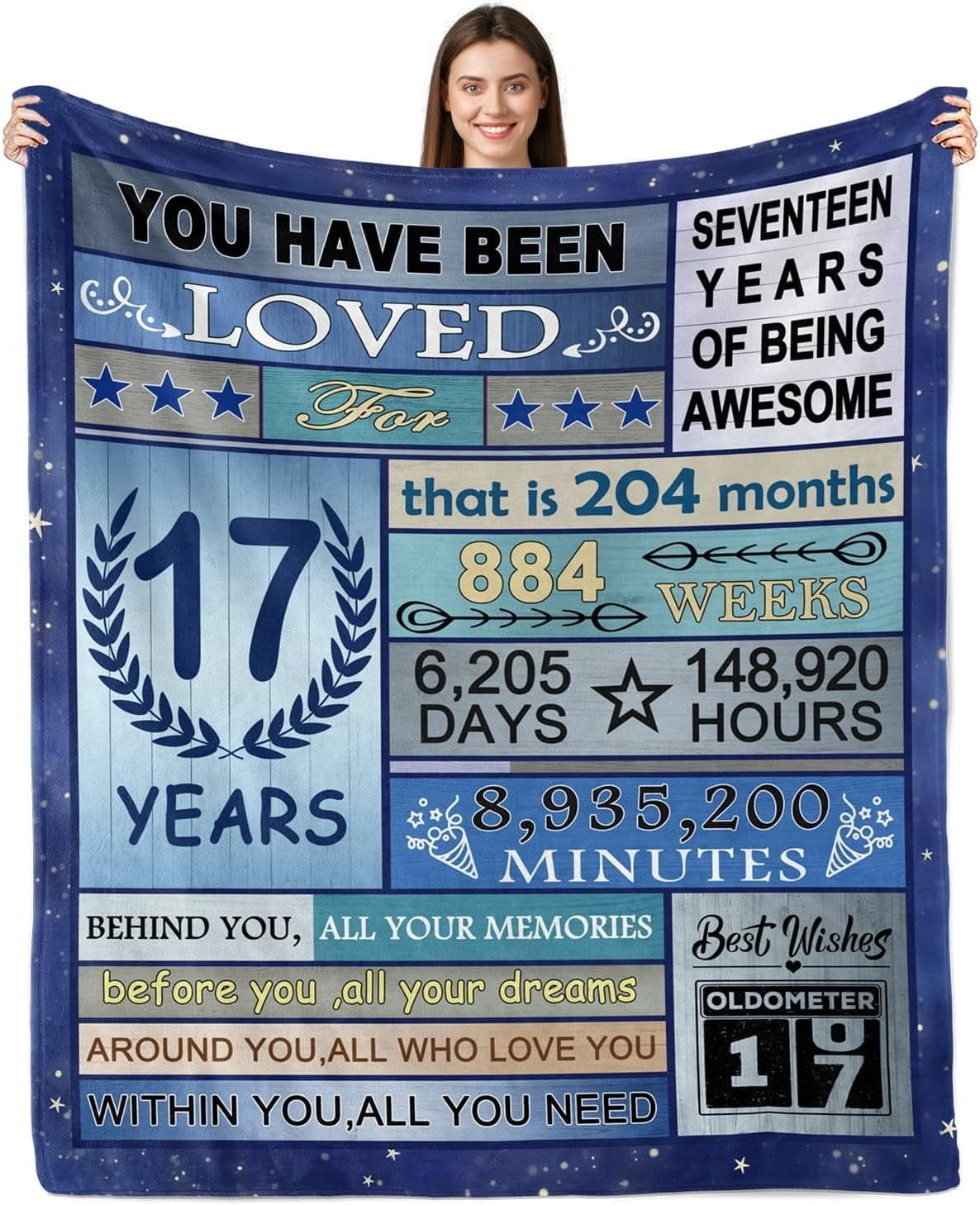 17 Year Old Boy Gift Ideas Blanket, 17th Birthday Gifts for Boys, Gifts ...