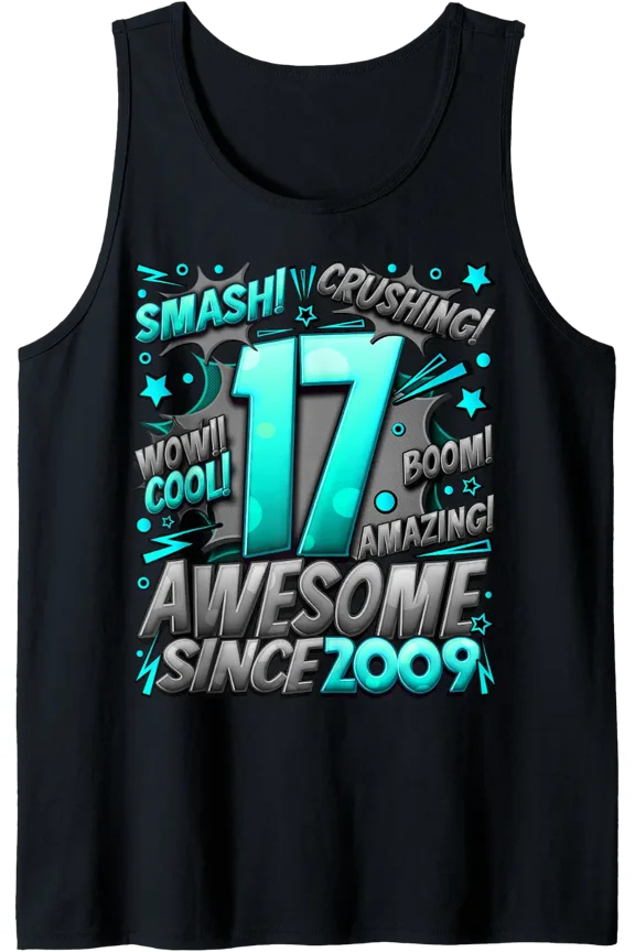 17 Year Old Gifts For Boys 17Th Birthday Boy 17 Year Old Boy Tank Top Size S-3XL