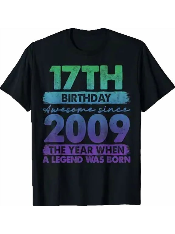 17 Year Old Gifts Vintage 2009 Edition 17th Birthday T-Shirt
