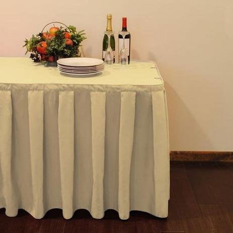 Box Pleat Table Skirt Wedding Table Skirting Designs Ideas For Swags